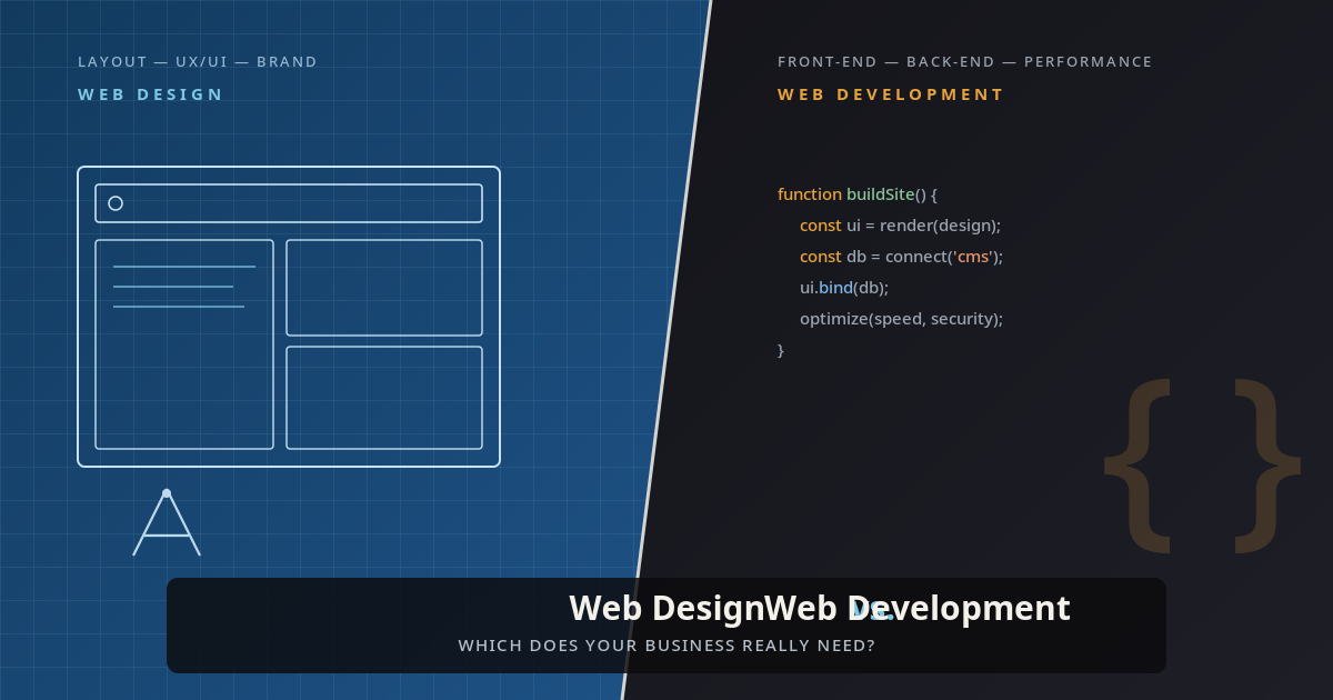 web design v web development